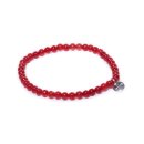 biba Armband Jade 4 mm - Rot