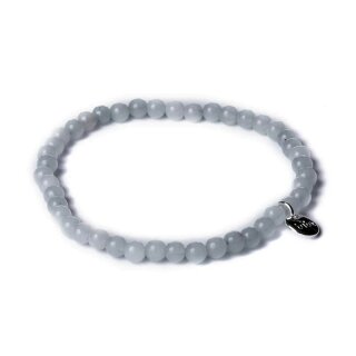 biba Armband Jade 4 mm - Grau