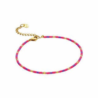 biba Fußkettchen pink-lila-gold