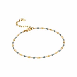 biba Fußkettchen salbei-creme-pearl-gold
