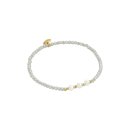 biba Armband Crystal mit Süßwasserperlen - beige