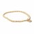 biba Armband Metall gold matt Perlen 3 mm
