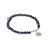 biba Armband Crystal dunkelblau mit Metall silber
