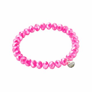 biba Armband Crystal pink 8 mm
