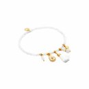 biba Armband Crystal weiß mit Anhängern