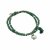 biba Armband MUSCHEL doppelt grün silberfarbig