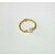 Elastischer Ring aus 925 Silber vergoldet mit Süßwasserperle