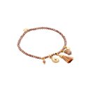 biba Armband Crystal taupe mit Anhängern