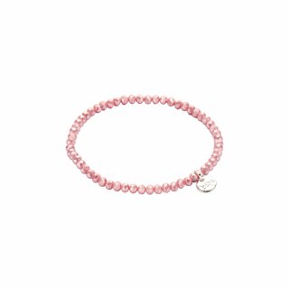 biba Armband Crystal rosa 3 mm