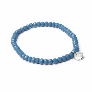 biba Armband Crystal petrol 4 mm