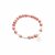 biba Armband Naturstein rosa / silber