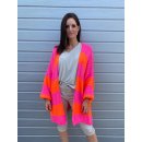 Oversize Strickjacke COPENHAGEN - Pink-Orange