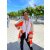 Oversize Strickjacke COPENHAGEN - Beige-Orange