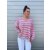 Oversize Strickpulli LUZERN - Grau-Pink
