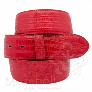 UMJUBELT Wechselgürtel für Wechselschnalle REPTILE NEW RED