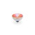 QUDO Ringaufsatz BOTTONE 13 mm silber ORANGE GLOW DELITE
