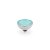 QUDO Ringaufsatz BOTTONE 13 mm silber MINT GREEN