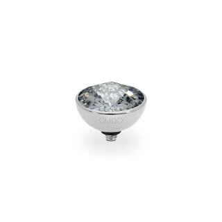 QUDO Ringaufsatz BOTTONE 13 mm silber SILVER PATINA