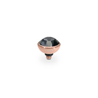 QUDO Ringaufsatz BOTTONE 10 mm roségold NIGHTFALL