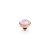 QUDO Ringaufsatz BOTTONE 10 mm roségold LAVENDER DELITE
