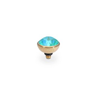 QUDO Ringaufsatz BOTTONE 10 mm gold LAGUNA DELITE