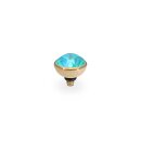 QUDO Ringaufsatz BOTTONE 10 mm gold LAGUNA DELITE