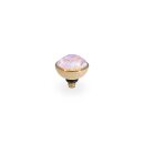 QUDO Ringaufsatz BOTTONE 10 mm gold LAVENDER DELITE