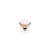 QUDO Ringaufsatz BOTTONE 10 mm gold ROSE WATER OPAL