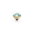 QUDO Ringaufsatz BOTTONE 10 mm gold CHRYSOLITE
