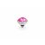 QUDO Ringaufsatz BOTTONE 10 mm silber ROYAL RED DELITE