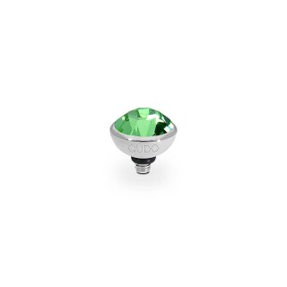 QUDO Ringaufsatz BOTTONE 10 mm silber PERIDOT