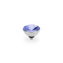 QUDO Ringaufsatz BOTTONE 11,5 mm silber PROVENCE LAVENDER