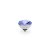 QUDO Ringaufsatz BOTTONE 11,5 mm silber PROVENCE LAVENDER