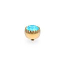 QUDO Ringaufsatz LONDON big gold AZURE BLUE