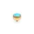 QUDO Ringaufsatz LONDON big gold AZURE BLUE