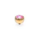 QUDO Ringaufsatz LONDON big gold LOTUS PINK DELITE