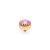 QUDO Ringaufsatz LONDON big gold LOTUS PINK DELITE