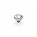 QUDO Ringaufsatz FABERO silber 11 mm CRYSTAL