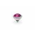 QUDO Ringaufsatz FABERO silber 11 mm FUCHSIA