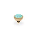 QUDO Ringaufsatz FABERO gold 11 mm SILKY SAGE DELITE