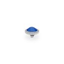 QUDO Ringaufsatz FABERO flat silber 10 mm ROYAL BLUE DELITE