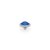 QUDO Ringaufsatz FABERO flat silber 10 mm ROYAL BLUE DELITE