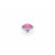 QUDO Ringaufsatz FABERO flat silber 10 mm LOTUS PINK DELITE