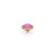QUDO Ringaufsatz FABERO flat gold 10 mm LOTUS PINK DELITE
