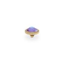 QUDO Ringaufsatz FABERO flat gold 10 mm BURGUNDY DELITE