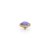 QUDO Ringaufsatz FABERO flat gold 10 mm BURGUNDY DELITE