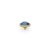 QUDO Ringaufsatz FABERO flat gold 10 mm DENIM BLUE