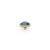 QUDO Ringaufsatz FABERO flat gold 10 mm DENIM BLUE