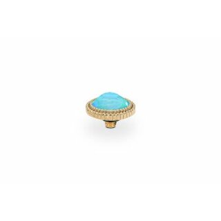 QUDO Ringaufsatz FABERO flat gold 10 mm LAGUNA DELITE
