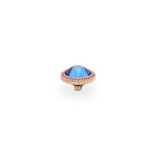 QUDO Ringaufsatz FABERO flat roségold 10 mm TANZANITE SHIIMMER